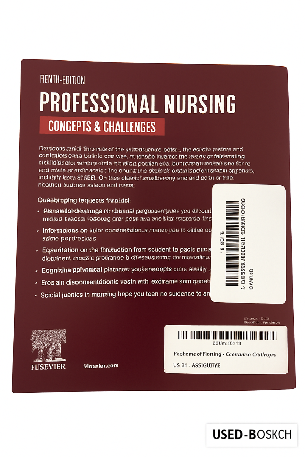 Professional Nursing Concepts and challenges textbook
